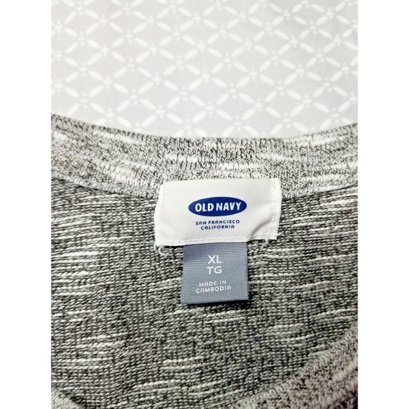 Womens Old Navy Gray & Black Short Sleeve Shirt Size XL - Picture 4 of 7